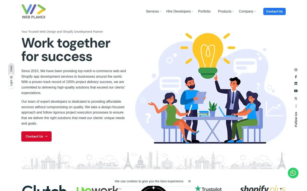 WebPlanex home page