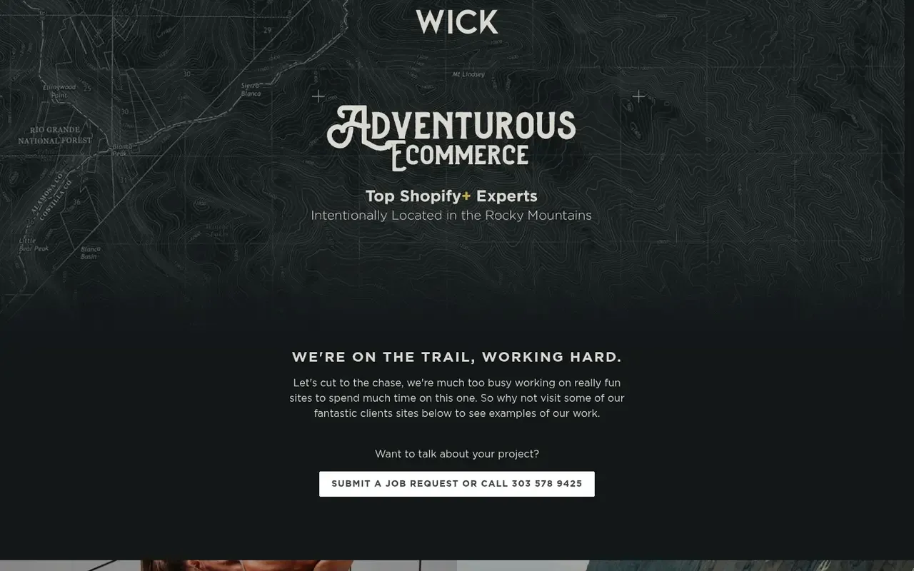 Wick Creative home page