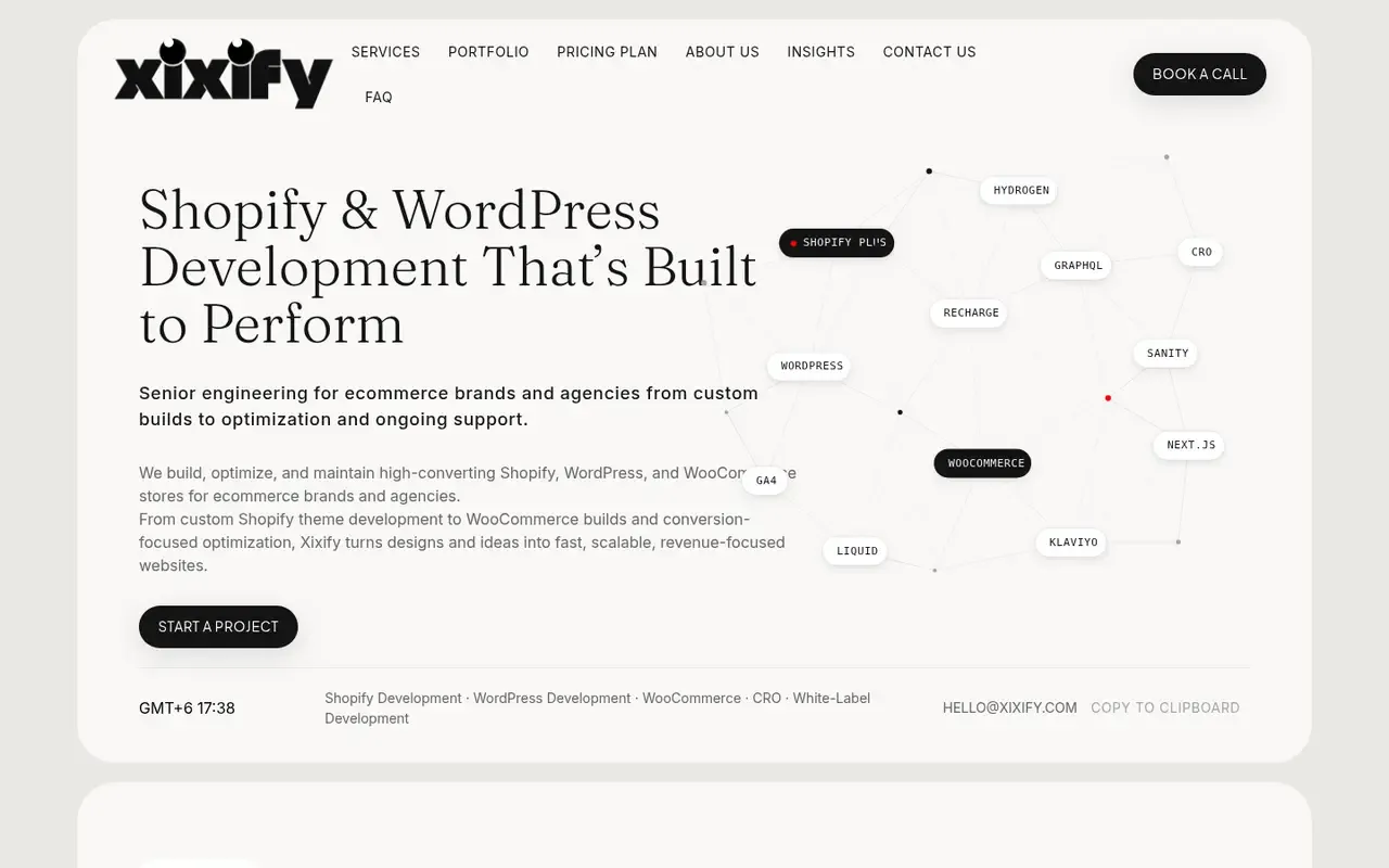Xixify home page