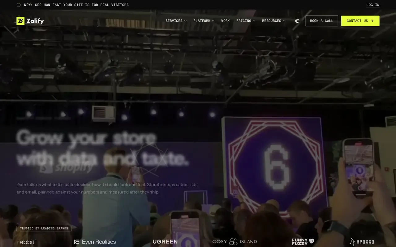 Zalify home page