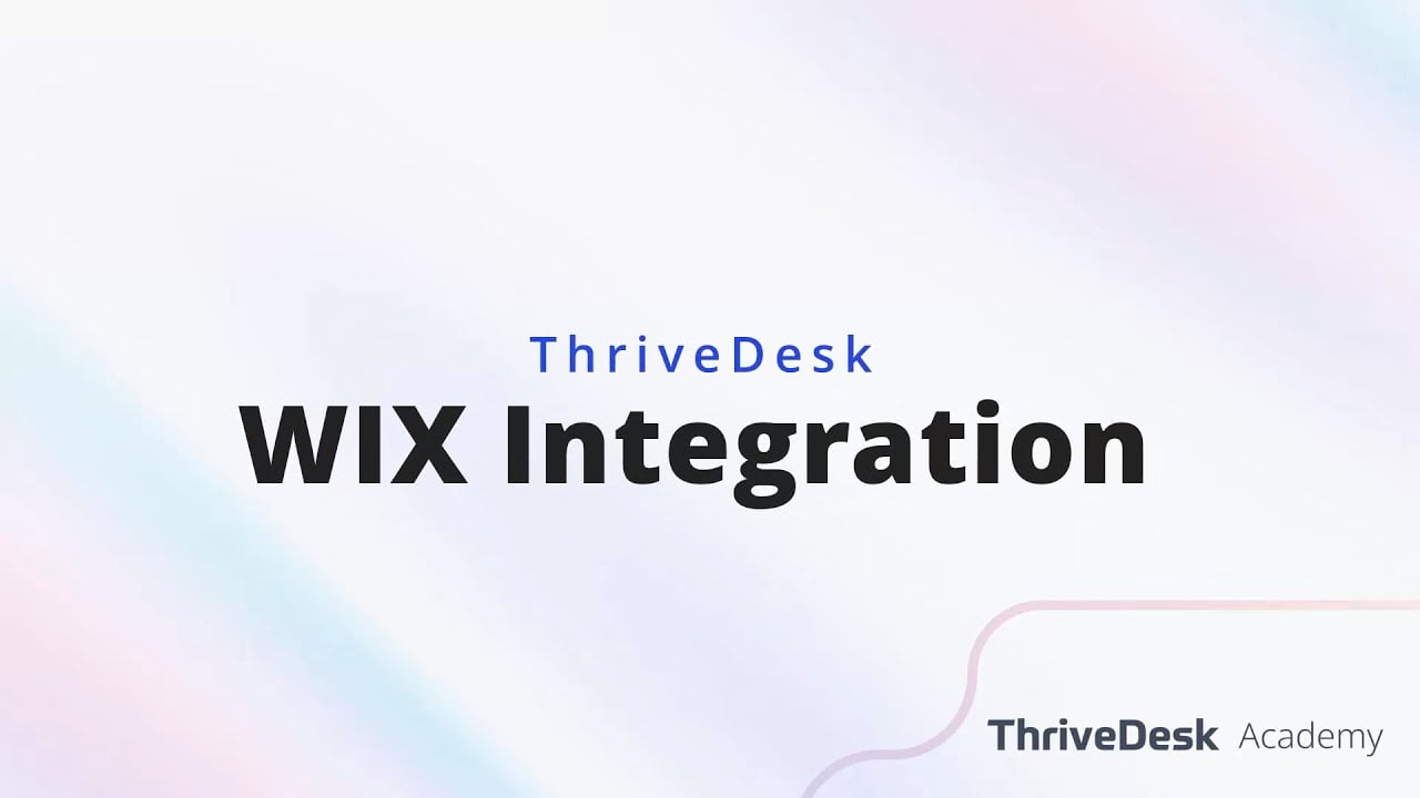 Wix integration for ThriveDesk