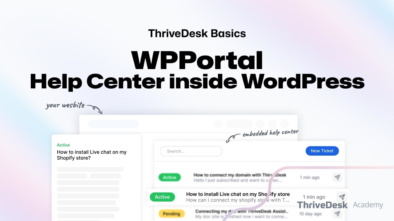 WordPress Helpdesk Plugin -  WP Portal Overview