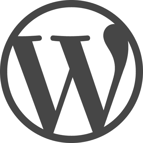 WordPress logo gray