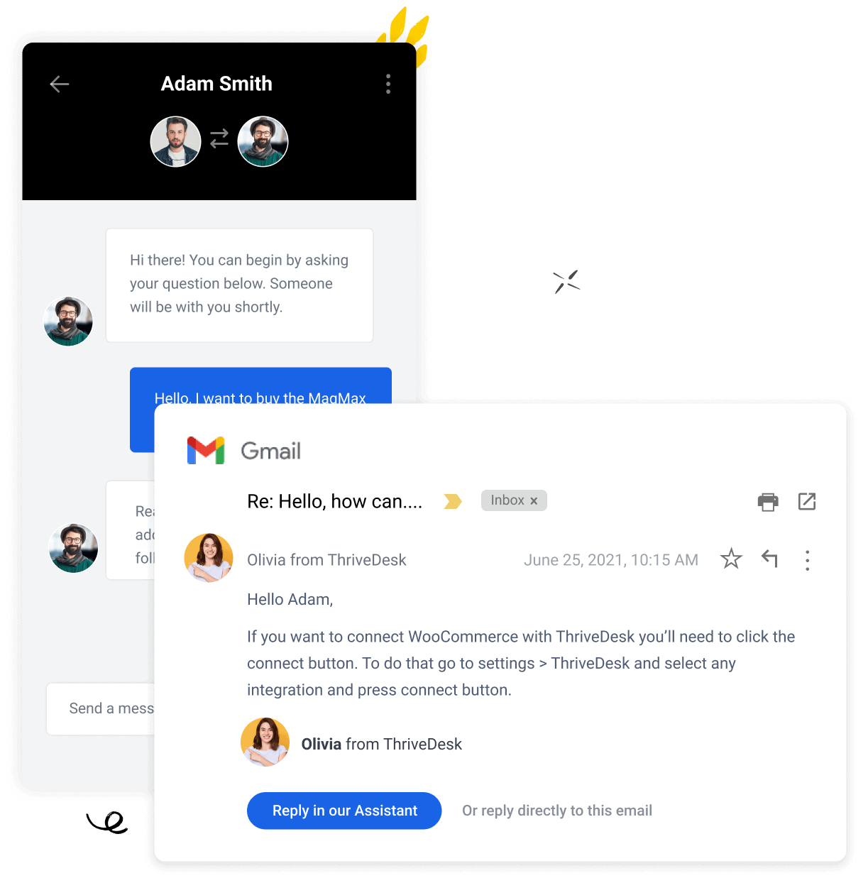 livechat to email