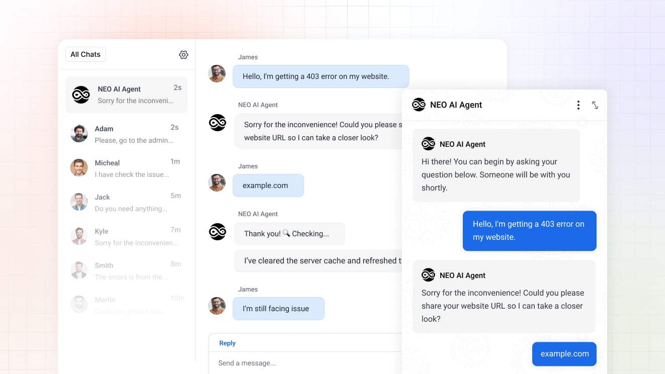 thrivedesk chatbot - ThriveDesk