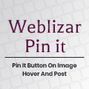 Weblizar Pin It Button On Image Hover And Post