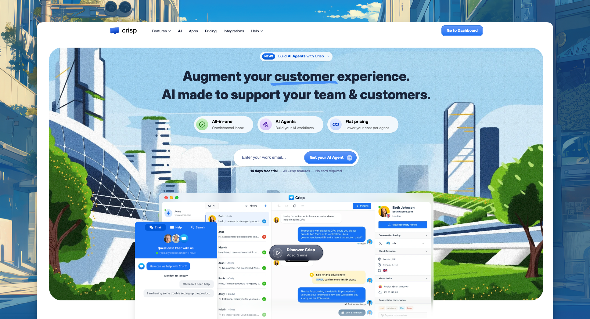 5 Freshdesk alternatives, handpicked by… an Freshdesk competitor?! 10 AI-powered customer support platform featuring a user-friendly interface, chatbot integration, and real-time communication tools to enhance customer experience and team efficiency.
