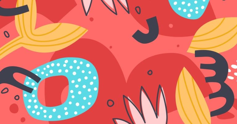 Bright abstract illustration featuring bold shapes and vibrant colors, emphasizing playful design elements and modern art style for creative branding and visual marketing.