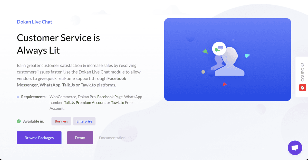 How to Create a Multivendor Marketplace with Dokan 31 dokan live chat module