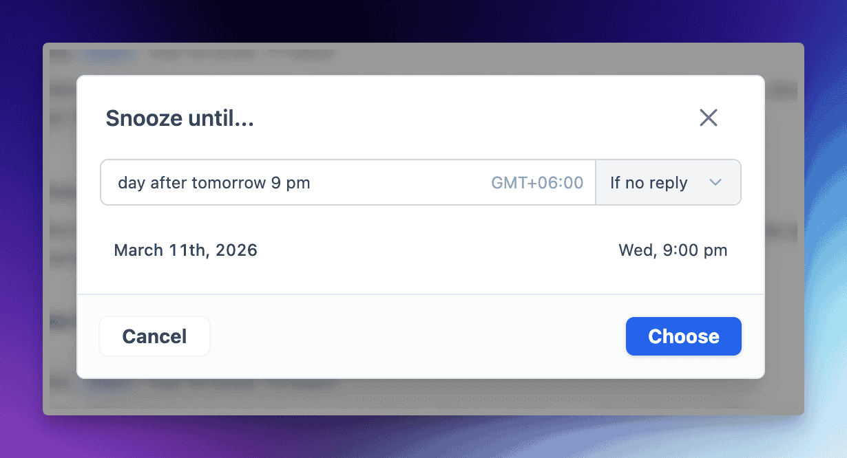 Snooze Conversations — Clear Your Inbox, Miss Nothing 2 imagen - ThriveDesk